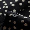 TUHUANG Women's 100% Silk Polka Dot Midi Dress