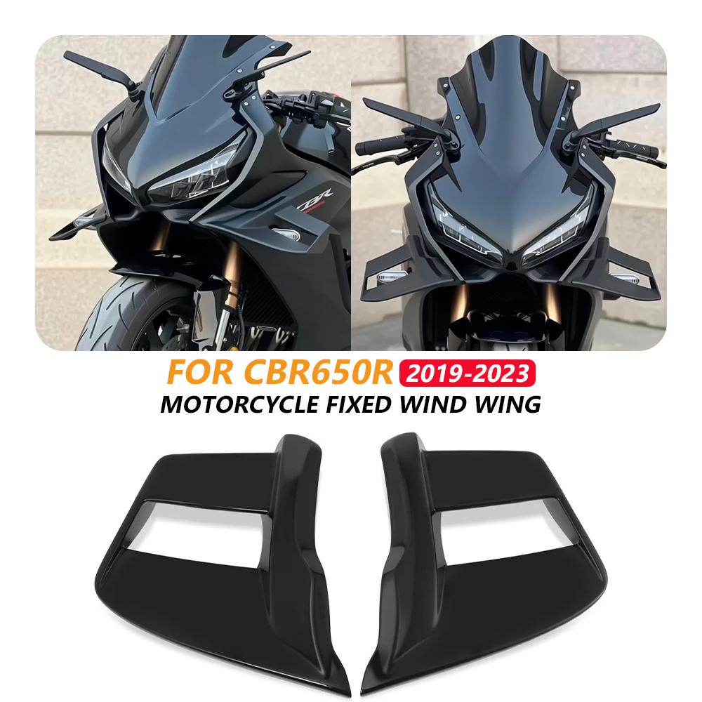 Przedni Spoiler Ze Stałym Skrzydłem Dla Honda CBR 650R 2019-2023 Boczne Winglety Osłony Przeciwwiatrowe CBR650R CBR 650 R 2022 2021 Deflektory Motocyklowe