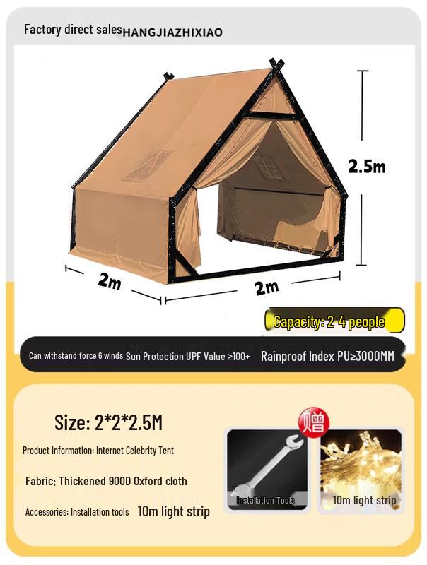 Handun Outdoor Camping Starlight Tent with Steel Structure 2-4 Person