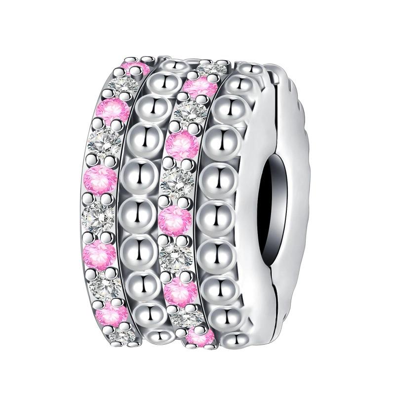 Copper Blue Series Moon Plane Space Series Glass Beads Clip Charm Fit Original Bracelet Bangle Jewelry Gift