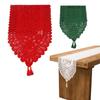 Christmas Long Table Runner Multi-size Lace Three-color Tablecloth Party Decoration Table Cover