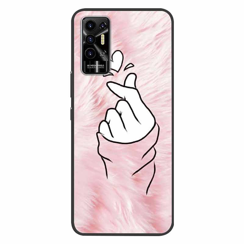 For Tecno Pova 2 Case Pova2 Shockproof Soft silicone TPU Back Cover For Tecno Pova 2 Phone Cases Pova2 2021 Case Cute Cartoon