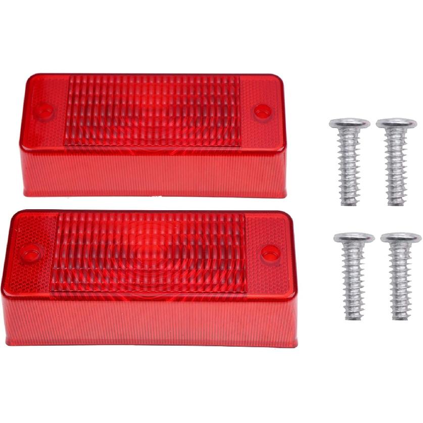 Solarhome 2 PCS Rear Tail Light Lens 6672276 for Bobcat Skid Steer Loader 553 751 753 763 773 863 864 873 883 963 A220 A300 S100 S130 S150 T110 T140