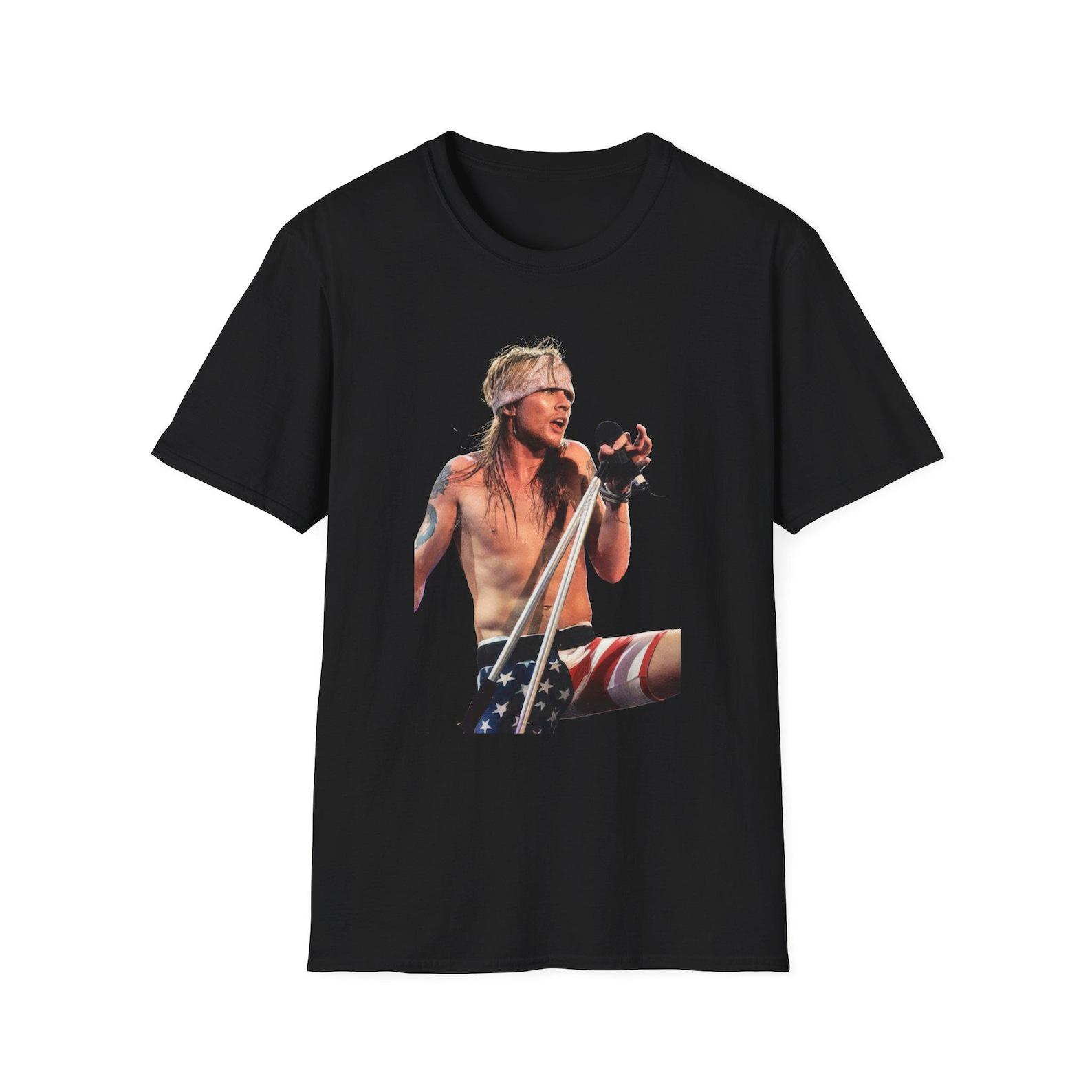 Guns n Roses, Axl Rose Graphic T-Shirt | Rock Band Tee L