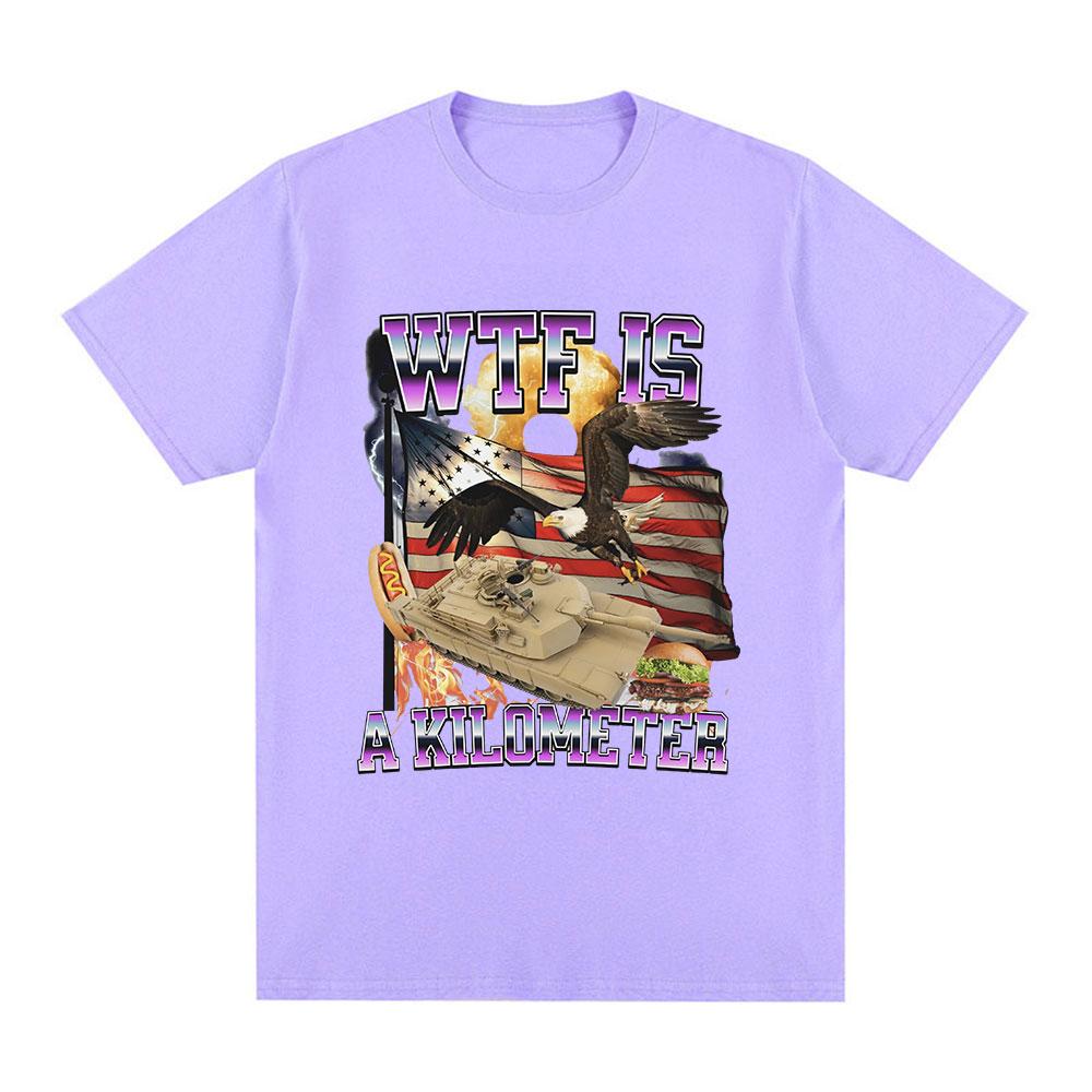 Wtf Is A Kilometer Meme Graphic T Shirt Unisexs Fashion Hip Hop Tshirt Summer Casual 100 Cotton Short Sleeve Oversized T Shirts
