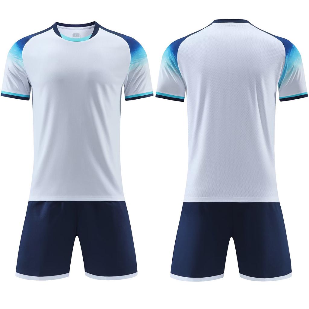 Wholesale football jersey set Men's and women's training game jersey Customized children's short-sleeved student class uniform Quick-drying  jersey