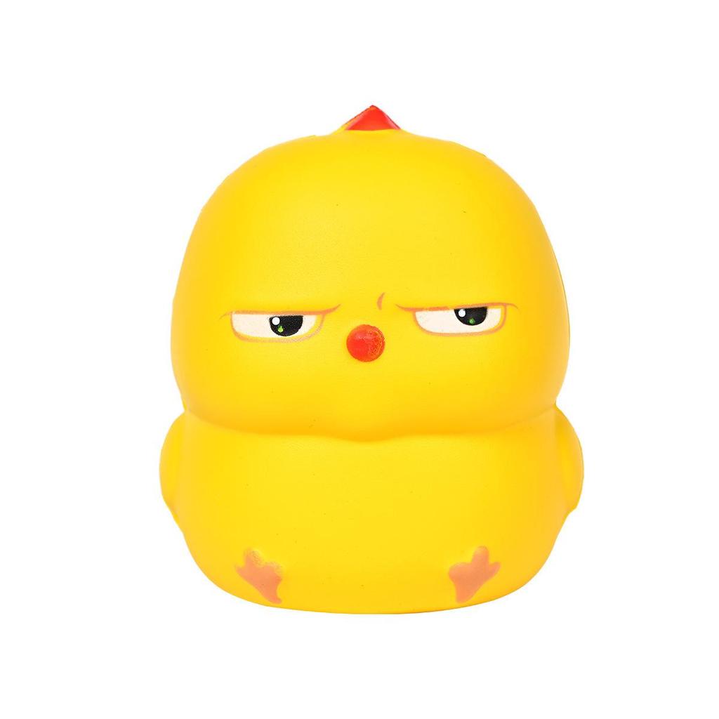 Unzip Wobbly Chicken Squeeze Toy - Slow Rebound Cute Pink & Yellow Cartoon Chicken Doll.