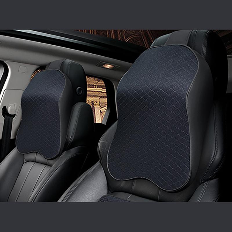 Auto Nackenkissen Kopfstütze Lendenwirbelstütze 3D Memory-Schaum Sitzstütze für Reise Nackenstütze Atmungsaktives Autositz Nackenschutz Kissen