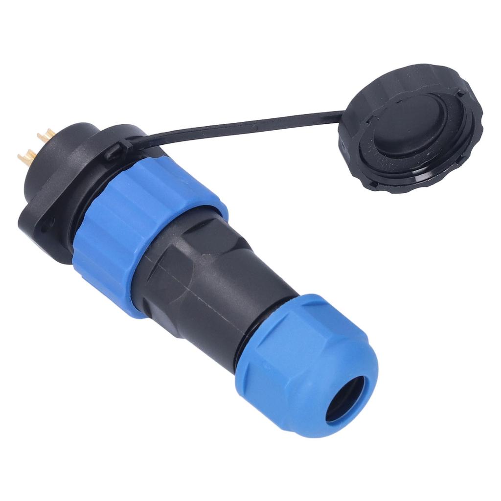 IP68 Waterproof Plug Socket Flange Aviation Power Connector Industrial Adapter AC380V SP206 Pin