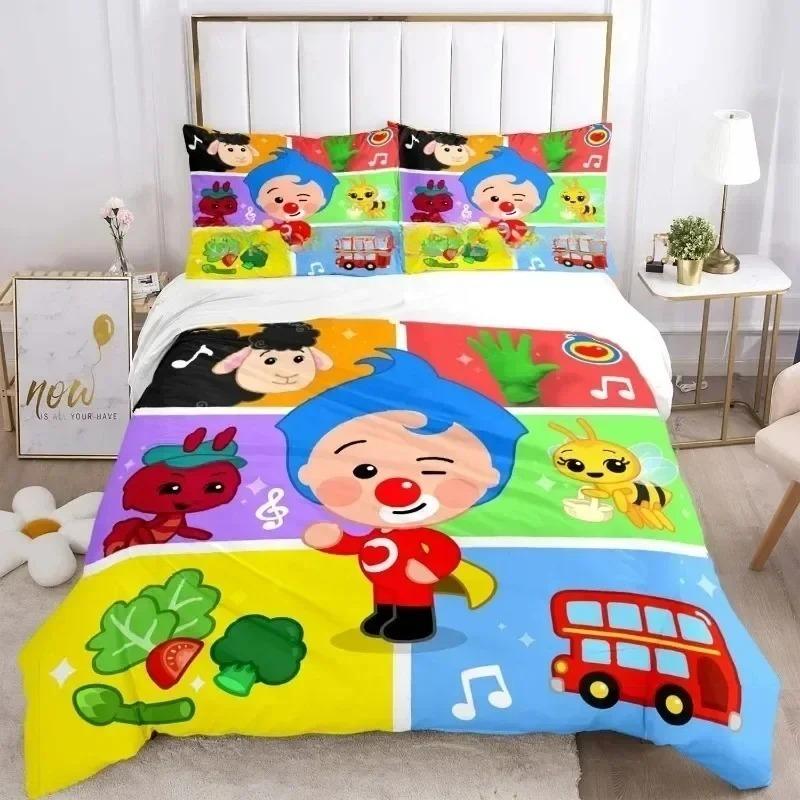 Exquisites 3D Plim Clown Tapeten Anime Digitaldruck Bettwäsche Set Bettbezug Steppdecke Bett Jugend Kinder Mädchen Jungen Geschenk