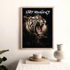 Mindset Is Everything Lion Eagle Wolf Cat Tiger HD Pictures Poster Inspirational Quotes Canvas Painting Wall Art Room Home Decor