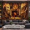 Wall Hanging Tapestry Custom NameNaruto Pattern Personalized Printed Fabric Wall Decor