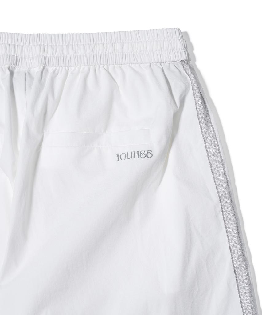YOUHEE Ruffle Detailed Banding Pants White