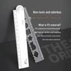 Wavy Black & White Folding Ruler