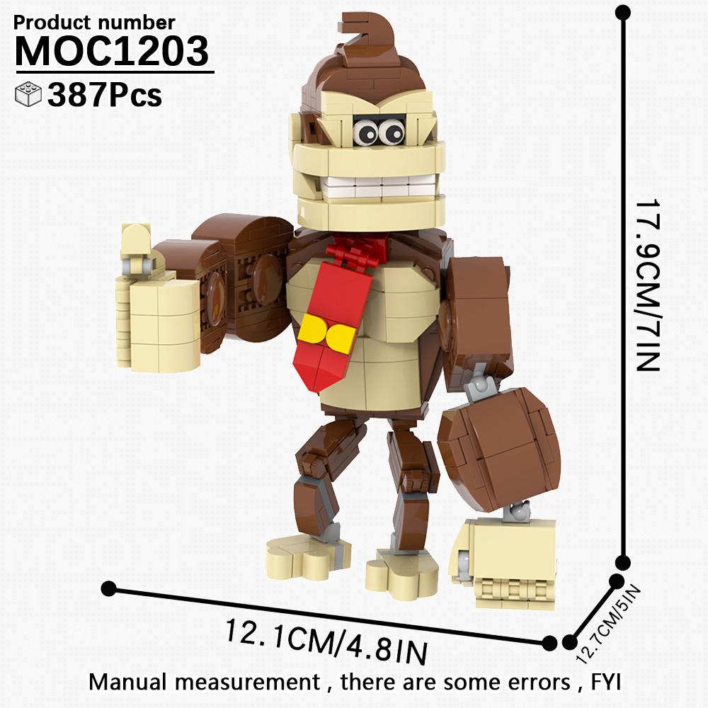 MOOXI Animal Series MOC Brick Panda Tiger Cat BrickHeaded Ser Model Adultes Building Block Kids Education Toys For Children Gift