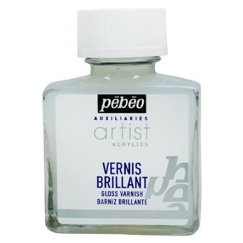 Peinture Vernis Acrylique Brillant - Pébéo - 75 ml - Blanc - Phase Aqueuse - Mixte