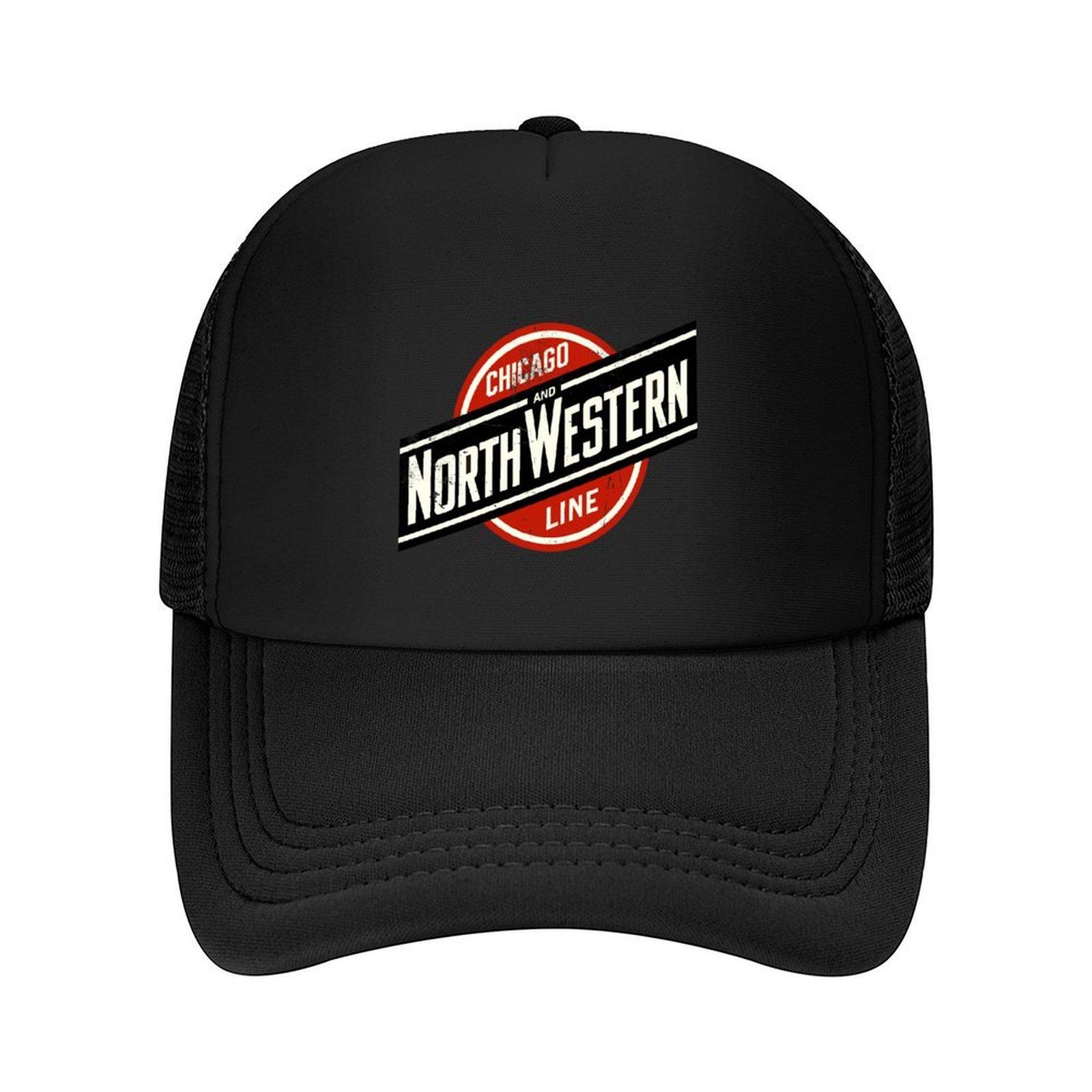 Chicago and North Western Line Baseball Cap fishing hat Luxury Brand Trucker Cap Thermal Visor Womens Beach Outlet Unisexs