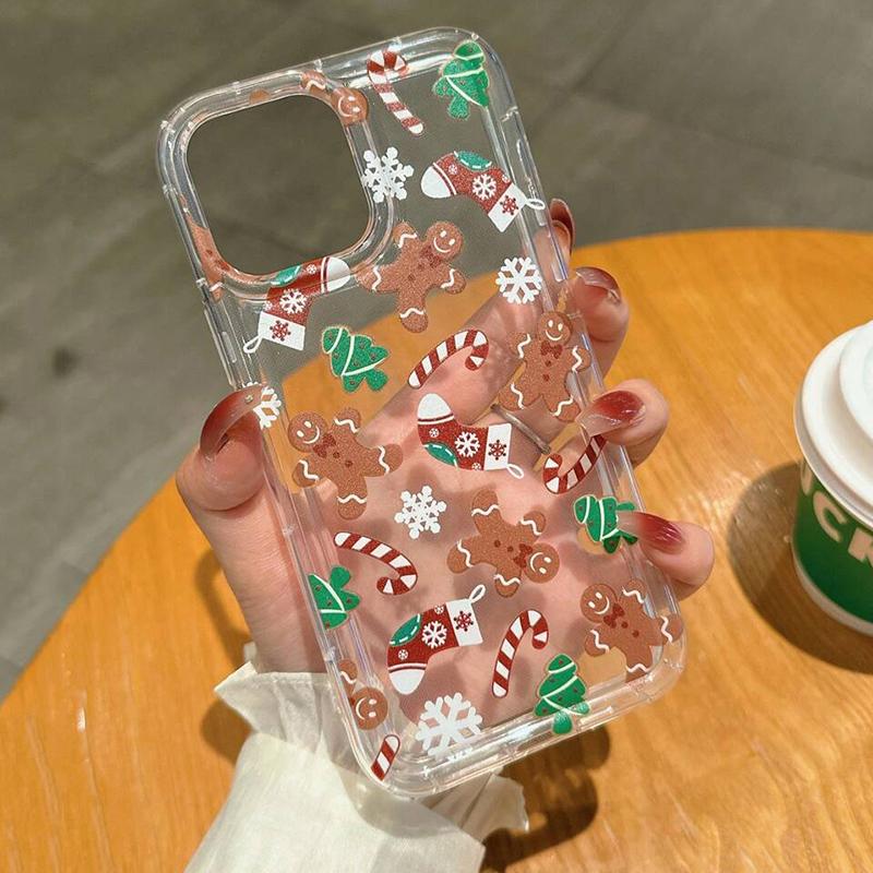 Case For iPhone 16 Case iPhone 15 Pro Max Santa Claus Elk Snowman Christmas Case for iPhone 14 13 12 11 XS X XR 7 8 Plus Cover