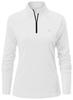 Gopuune Long Sleeve Sports Shirt for and Cut and Stretch Long UV Available In 10 Colors Size Women's Half-Zip T-Shirt, Running, Golf, Tennis, Sew,