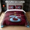 Trabzonspor FC Design Bed Bedding Set 1 Duvet Cover + 2 Pillowcases Soft Breathable Household Bed Linens