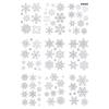 Single Side Sticker Gold Powder Snowflake Snowflake Window Sticker Wall Sticker
