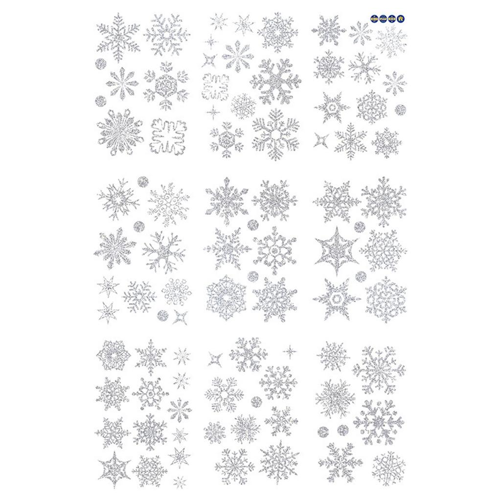 Single Side Sticker Gold Powder Snowflake Snowflake Window Sticker Wall Sticker