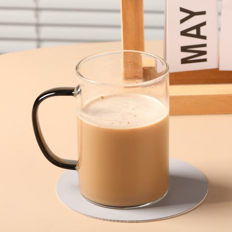 High-Temperature Resistant Borosilicate Glass Cup with Handle - Ideal for Tea, Water, or Household Use