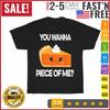 Du willst ein Stück von mir Lustiger Kürbiskuchen Thanksgiving Vintage T-Shirt Herren Damen T-Shirts Top Herren Damen