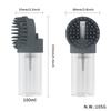 Multifunctional Soft Silicone Dog Hair Brush with Visible Bottle Gentle Massage Bath Detachable Cat Comb Dog Grooming Equipment