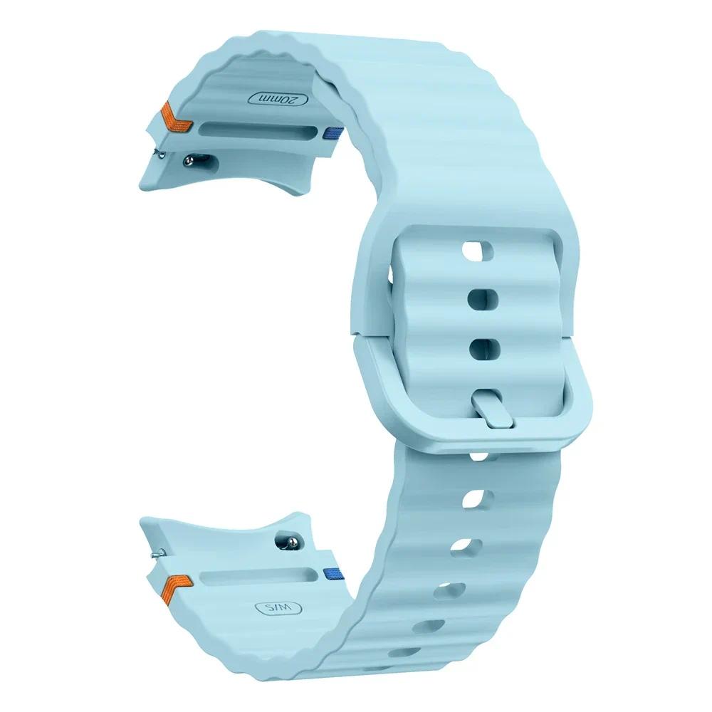 Original-Armband für Samsung Galaxy Watch 7 Armband Gürtel Correa Galaxy Watch 7/FE/5 Pro Watch 6/4 Classic 44mm 40mm Silikonband