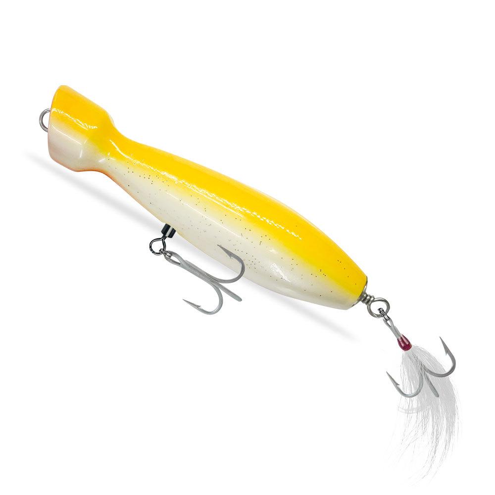 Seasky 5.5" Wooden Popper Fishing Lure for Tuna & Sea Bass