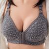 Women Front Buckle 36-44 B C Large Size Bras Solid Color Brassiere Wireless Bralette Seamless Mother Middle Aged Underwear Bra