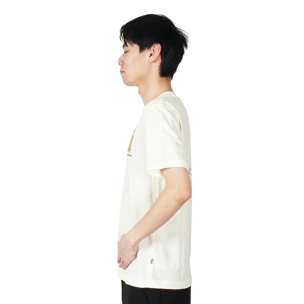 New Balance Barrel Runner T Shirt Men's White MT41596S-ST
