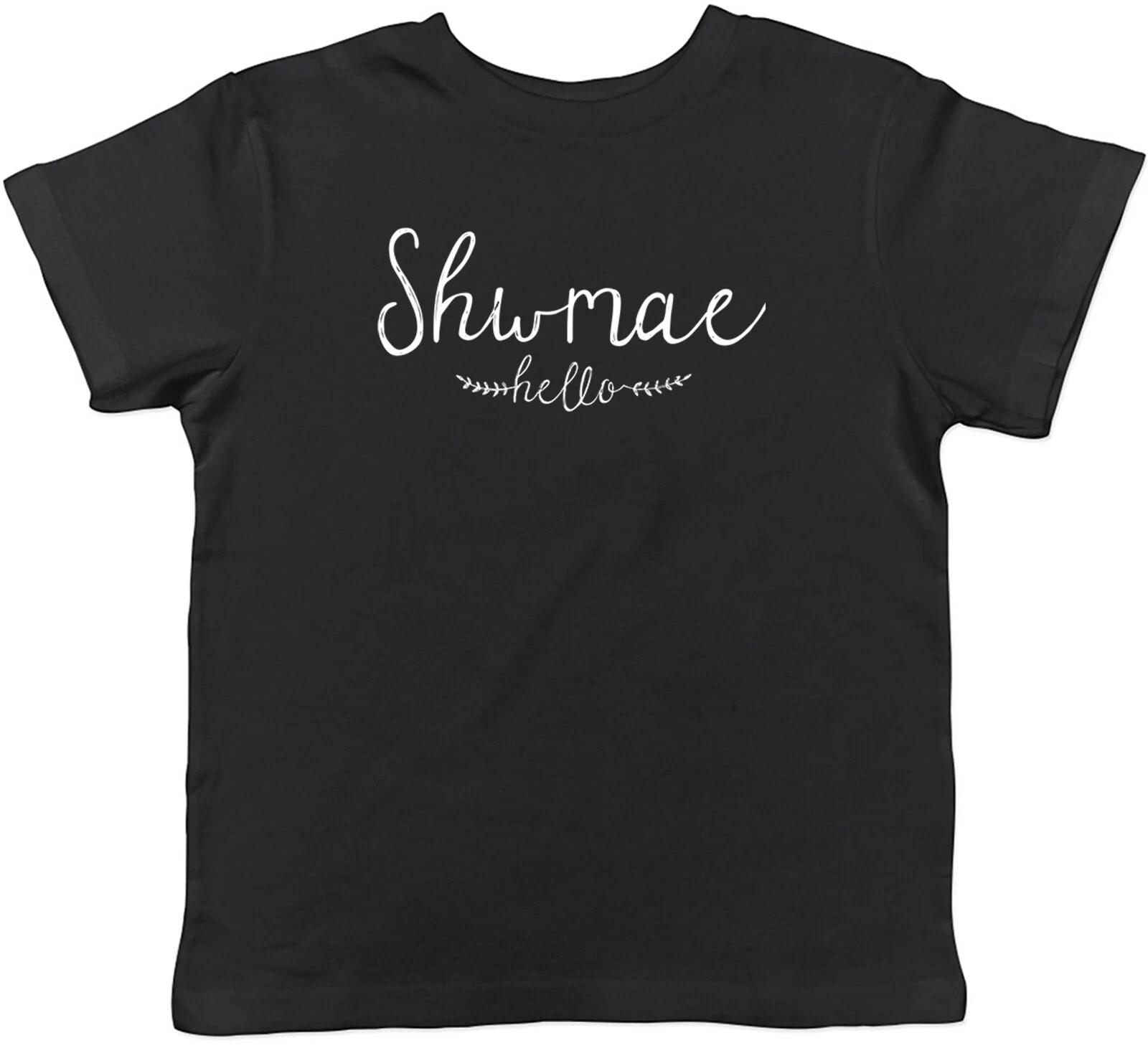 

Shwmae Sumae Kids T-Shirt Rustic Hello Wales Welsh Childrens Boys Girls Gift 120