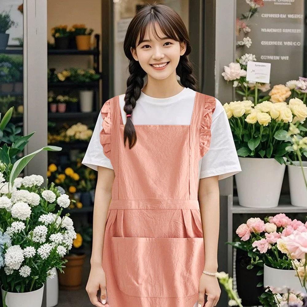 Waterproof Kitchen Apron Wear-resistant Barista Apron New Cooking Aprons  Household