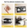 Wall-Mounted Waterproof Toilet Paper Holder with Storage