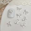 20pcs Metal Bowknot Nails Art Decoration 3D Nail Charms for Women Nails Art