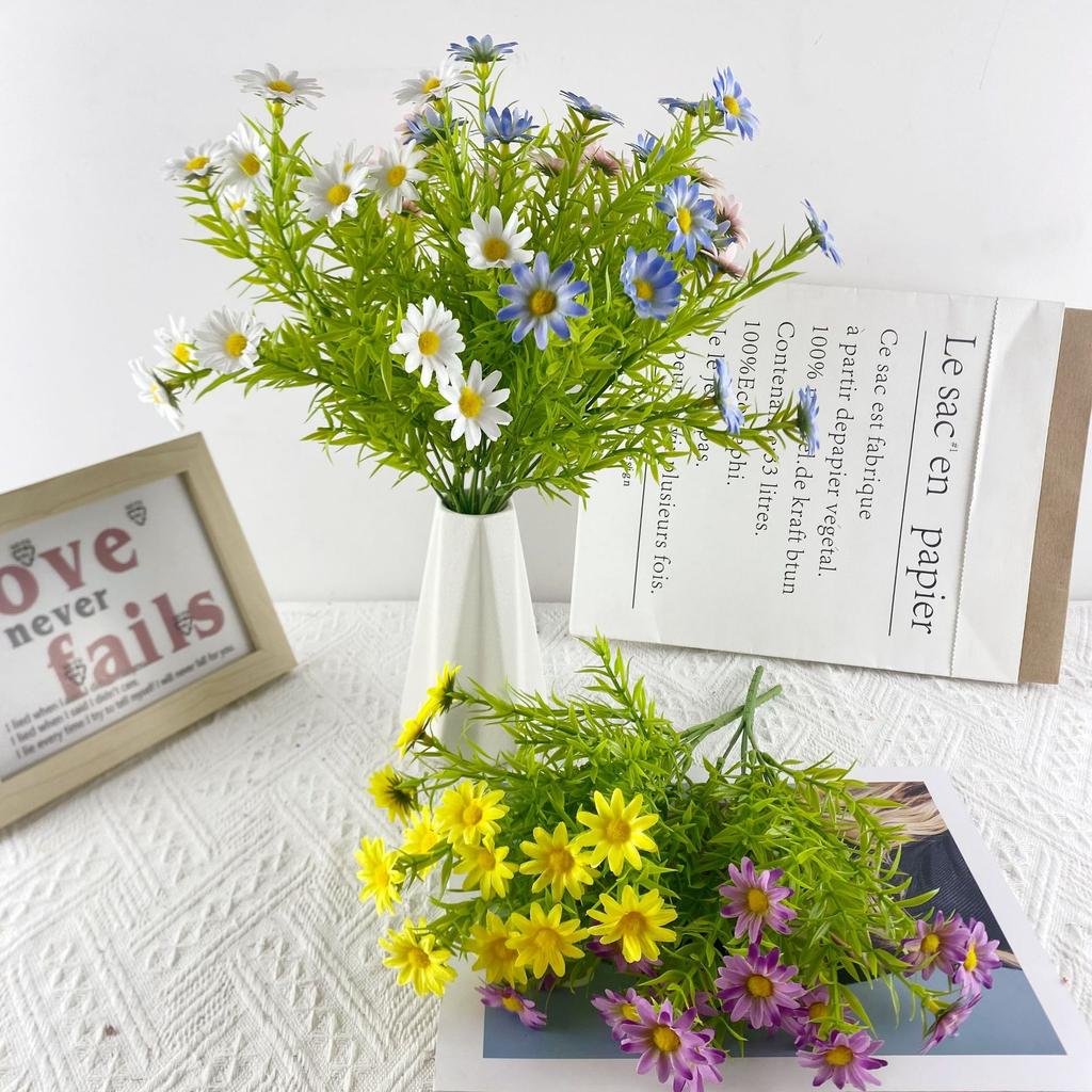 25 Mesh Youle Chrysanthemum Simulation Flower Home Decoration Photography Props Wedding Camping Decoration