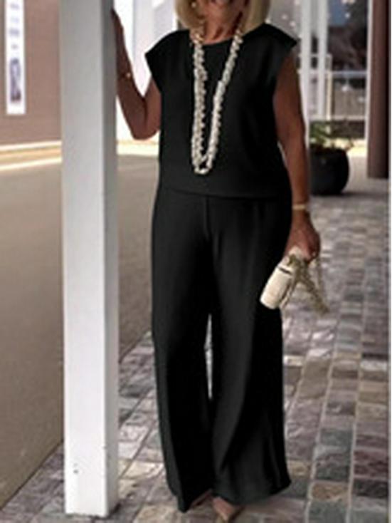 2025 Spring/Summer Elegant Sleeveless Retro European & American Fashion Women's Two-Piece Set