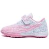 Children'S Football Shoes Velcro Leather Feet Boys Shoes Girls Shoes Tf Broken Nails Student Game Training Sneakers