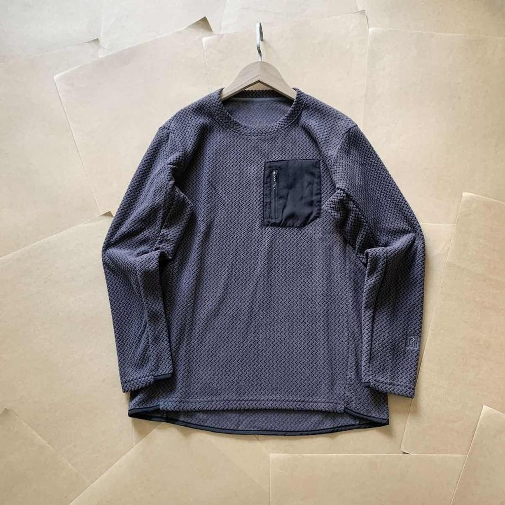 RogueWave Outdoor Warm Waffle Knit Fleece Shirt Men Women Quick Dry Breathable Long Sleeve Pullover for Mountain Activities Zipper Pocket