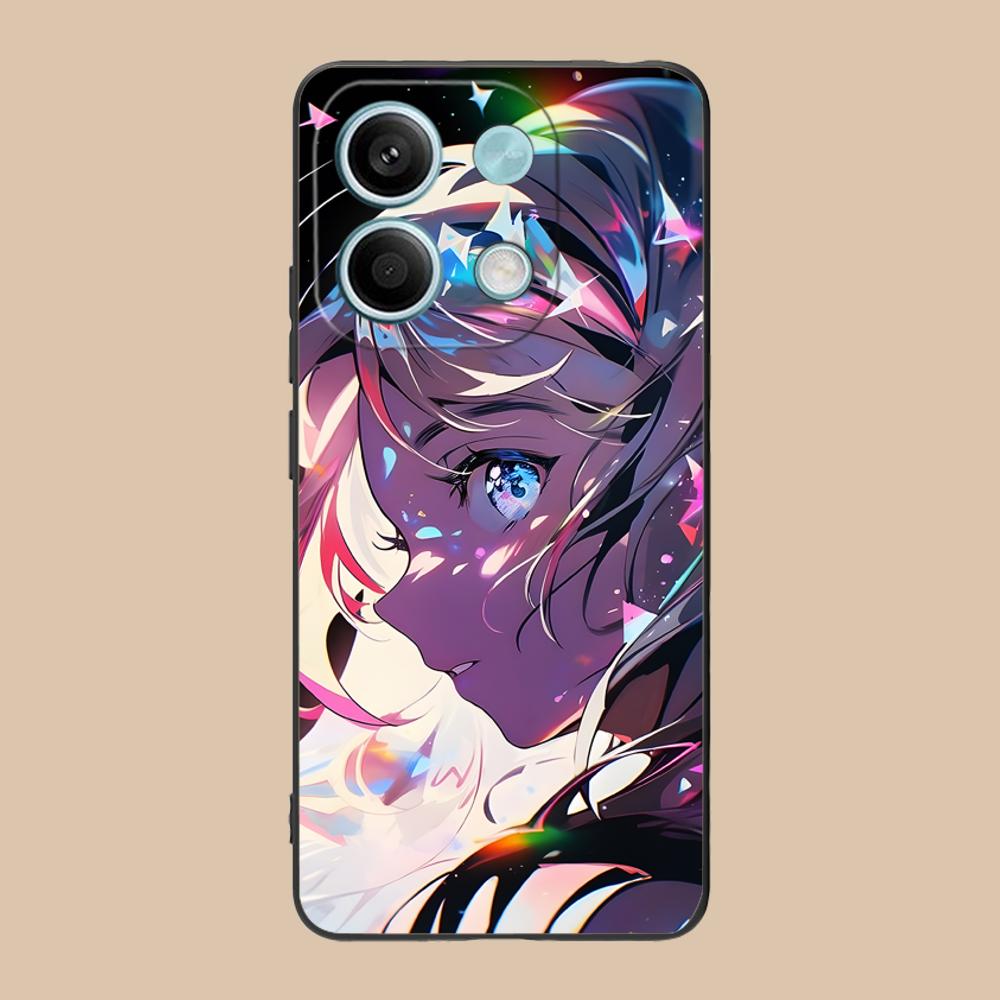 Anime Punk Girl Phone Case for POCO M6 M5 M4 M3 X7 X6 X5 X4 X3 F6 F5 F4 Pro GT 5G Colour Printing Protective Pretty Luxury Cover