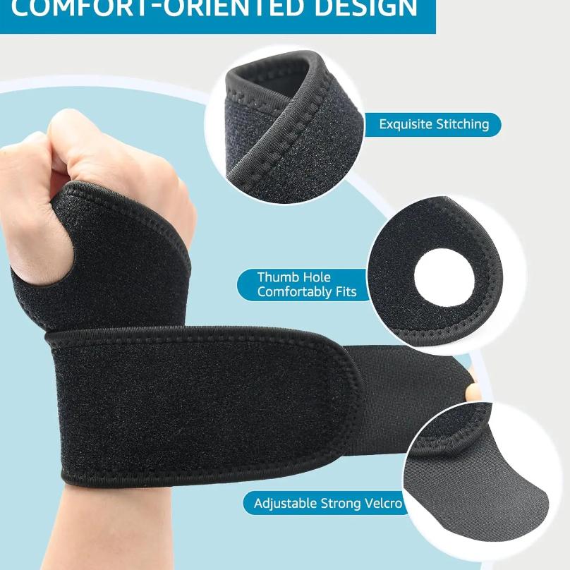 1Pc Wrist Wraps For Carpal Tunnel Relief Adjustable Wrist Support Thumb Brace For Sports Protecting Joint Pain Relief