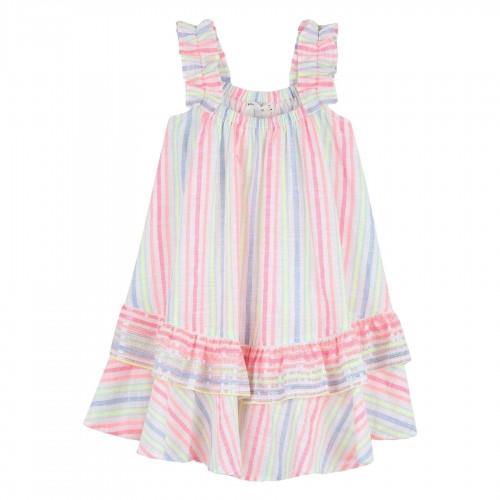 Billieblush Girls Stripe Smock Dress
