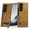 Crystal Shield Leather Magnetic Stand Case for Samsung Z Fold7 - Full Coverage, Drop-Proof Protection