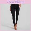 Black Slim Fit Jeans With Stretch Cotton And Tencel For Casual Teen Women