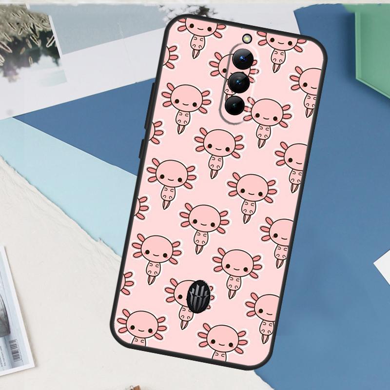 Cute Animal Axolotl Case For ZTE Nubia Red Magic 10S 11 10 9 8 8S 9S Pro Plus 6 7 6S 7S Pro 5G 6R 10 Air Cover