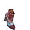 Winter New Classic Retro Fashion Hand-spliced Jacquard Craft Fashion Short Women's Boots