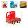 Bybil Tegneserie Offroad Lastebil Brødhenger Buss Stor Størrelse Byggeklosser Tilbehør Barn Pedagogisk DuploLG Klosser Leker