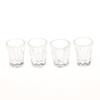 4Pcs/Set Dollhouse Miniature Accessories Mini Resin Transparent Cup Simulation Model